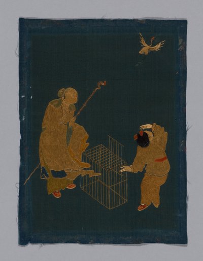 Tkanina meblowa panelowa, Chiny, okres Kangxi, dynastia Qing 1644-1911, 180050. autorstwa Unbekannt