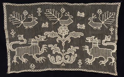Panel z Panterami, Ptakami i Motywami Kwiatowymi, XVIII-XIX w. autorstwa Unbekannt