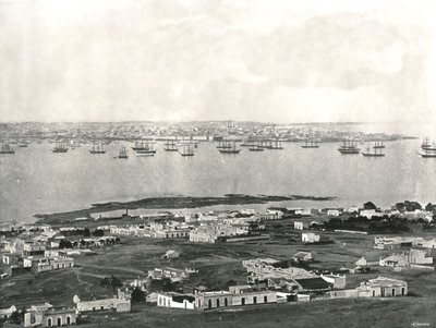 Panorama ze wzgórza, Montevideo, Urugwaj, 1895. autorstwa Unbekannt