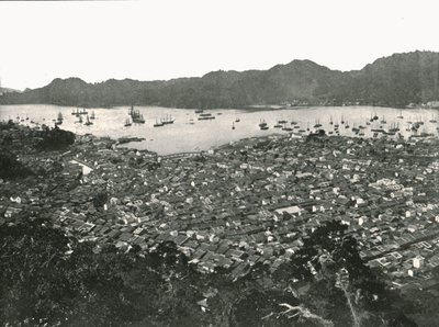 Panorama miasta, Nagasaki, Japonia, 1895. autorstwa Unbekannt