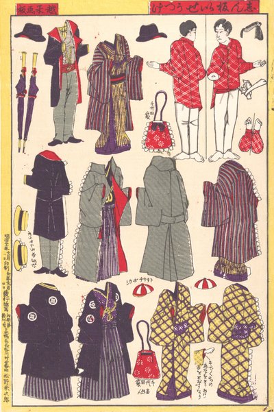 Papierowe ubrania dla lalek, 1897-98. autorstwa Unbekannt