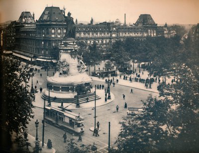 Paryż. - Plac Republiki. -LL, c1910. autorstwa Unbekannt