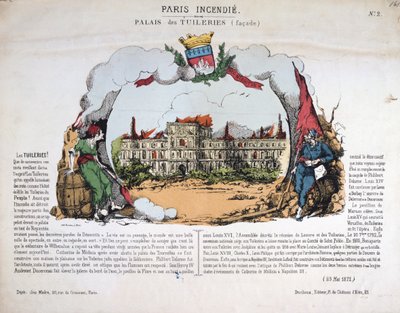 Pożar Paryża, 1871 autorstwa Unbekannt