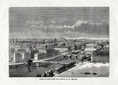 Paryż widziany z kościoła św Gervais, Francja, 1879 autorstwa Unbekannt