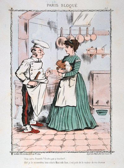 Oblężony Paryż, 1870-1871. autorstwa Unbekannt