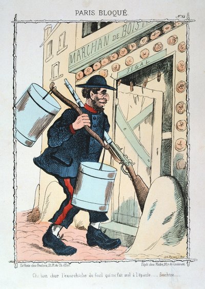 Oblężony Paryż, 1870-1871. autorstwa Unbekannt