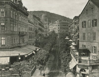 Parkstrasse, Carlsbad, Czechosłowacja, 1895. autorstwa Unbekannt