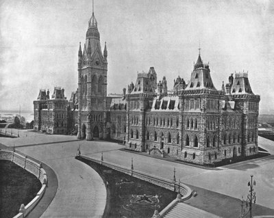 Budynki Parlamentu, Ottawa, Kanada, ok. 1900. autorstwa Unbekannt
