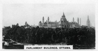 Budynki Parlamentu, Ottawa, Kanada, ok. 1920 r. autorstwa Unbekannt