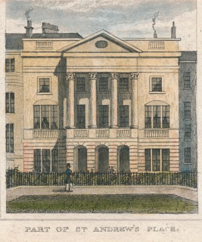 Część St. Andrews Place, XIX wiek. autorstwa Unbekannt