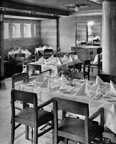 Część Turystycznego Salonu Jadalni, 1935 autorstwa Unbekannt