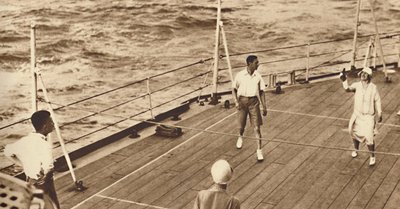 Partnerzy - Gra w tenisa pokładowego w sławie, 1927, 1937 autorstwa Unbekannt