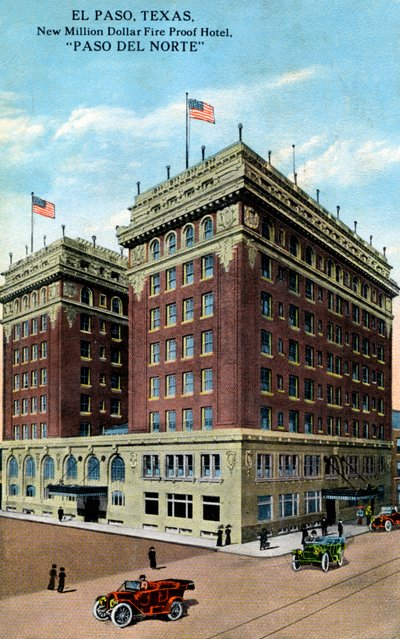 Hotel Paso del Norte, El Paso, Teksas, USA, ok. 1916 r. autorstwa Unbekannt