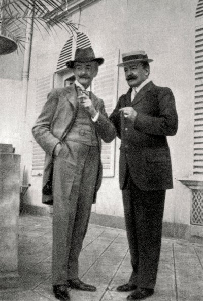 Paul Hervieu i Marcel Prevost, francuscy pisarze i dramaturdzy, 1905 autorstwa Unbekannt
