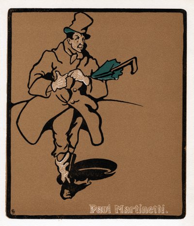 Paul Martinetti, gwiazda American Music Hall, koniec XIX wieku autorstwa Unbekannt