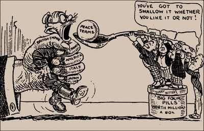 Warunki pokojowe. Musisz to połknąć, czy ci się to podoba, czy nie, 1919. autorstwa Unbekannt