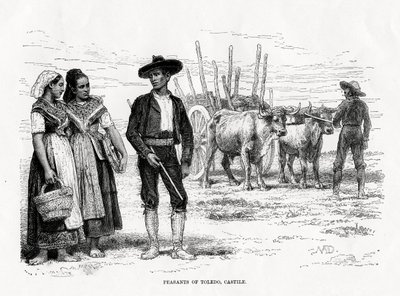 Chłopi z Toledo, Kastylia-La Mancha, Hiszpania, 1879 r. autorstwa Unbekannt