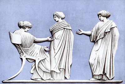 Penelopa i Panny, tablica Wedgwood, XVIII w., ok. 1920 autorstwa Unbekannt