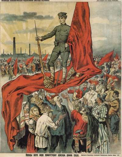 Ludzie na całym świecie witają Armię Czerwoną robotników, 1919 autorstwa Unbekannt
