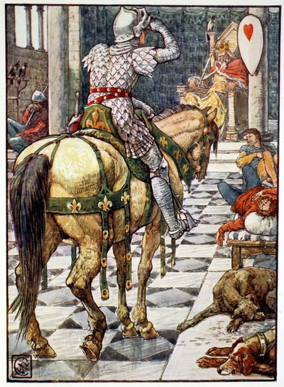 „Percival zdobywa tarczę bijącego serca”, 1911 autorstwa Unbekannt