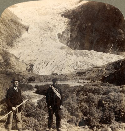 Niebezpieczny lodowiec Brigsdal, jeden z najwspanialszych w całej Norwegii, ok. 1905. autorstwa Unbekannt