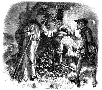 Prześladowania waldensów przez kościół romański, ok. 1476 XIX w. autorstwa Unbekannt