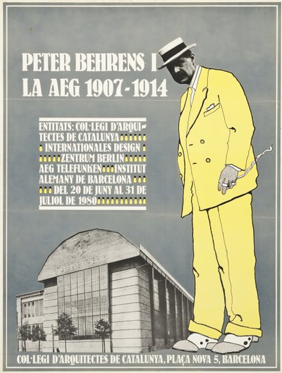Peter Behrens i plakat AEG 1907-1914 autorstwa Unbekannt