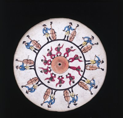 Dysk Fenakistiskop (Fenakistoskop), ok. 1830 autorstwa Unbekannt