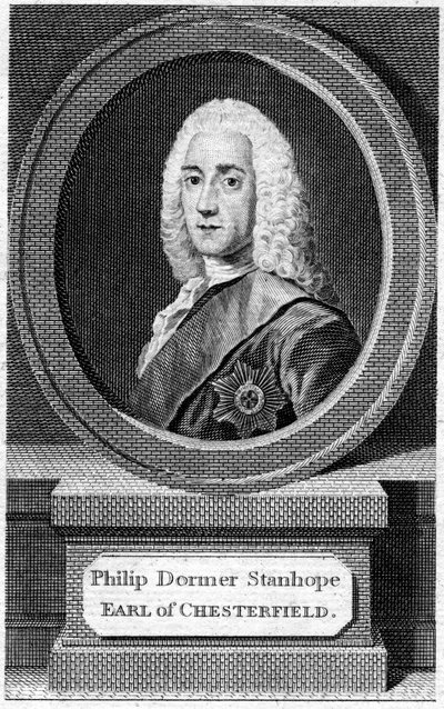 Philip Dormer Stanhope 1694-1773, 4. hrabia Chesterfield, XIX wiek autorstwa Unbekannt
