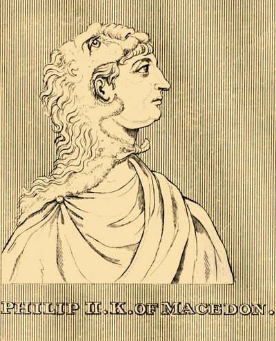 Filip II, król Macedonii, 382-336 pne, 1830. autorstwa Unbekannt