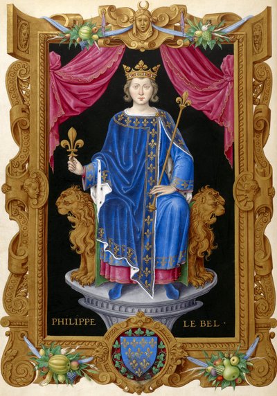 Filip IV le Bel Z Recueil des rois de France, Jean Du Tillet (XVI wiek). autorstwa Unbekannt