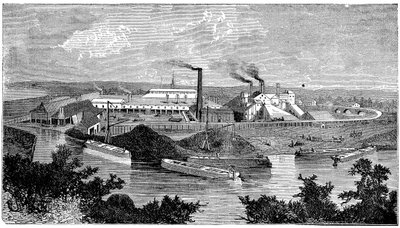 Phoenix Iron and Bridge Works, Phoenixville, Pensylwania, USA, 1873 r. autorstwa Unbekannt