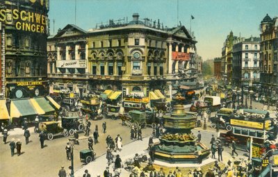 Piccadilly Circus, Londyn, ok. 1910. autorstwa Unbekannt