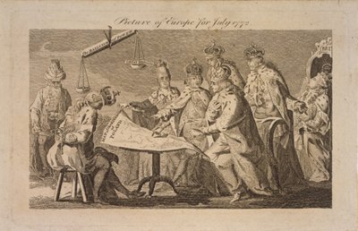 Obraz Europy z lipca 1772, 1772 autorstwa Unbekannt