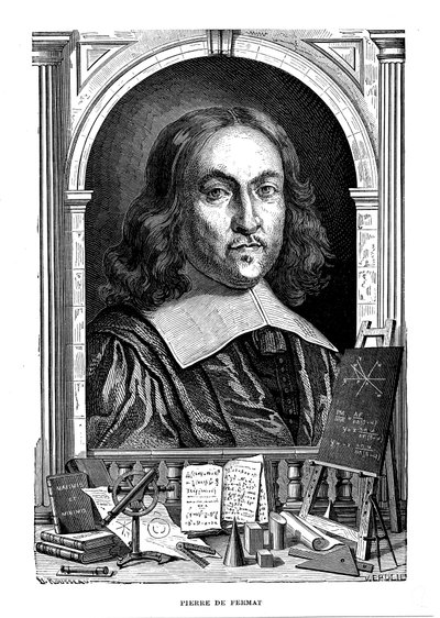 Pierre de Fermat, XVII-wieczny francuski matematyk, 1870 autorstwa Unbekannt