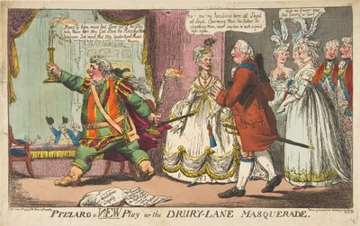 Pizzaro, nowa sztuka lub maskarada Drury-Lane, 11 czerwca 1799. autorstwa Unbekannt
