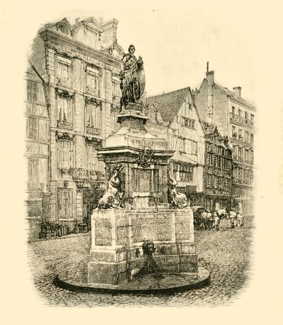 Place De La Maid, Rouen, 1890. autorstwa Unbekannt