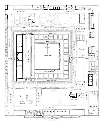 Plan Forum, Silchester, 1902 autorstwa Unbekannt