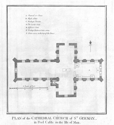 Plan kościoła katedralnego św. Germana, koniec XVIII w. autorstwa Unbekannt