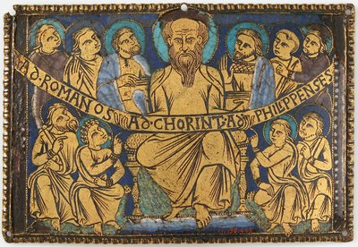 Tablica ze Świętym Pawłem i Jego Uczniami, Brytyjczycy, ca. 1160-80. autorstwa Unbekannt