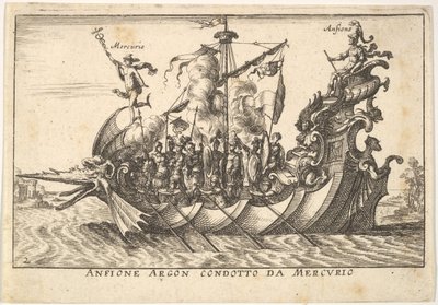 Płyta 2: Argonaut Amphion prowadzony przez Mercury Anfione Argon. condotto da Mercurio, z..., 1664. autorstwa Unbekannt