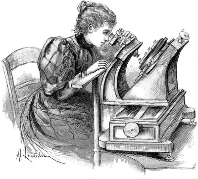 Mikroskop płytkowy, 1895 autorstwa Unbekannt