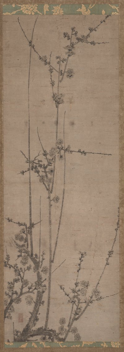 Kwiaty śliwki, 1336-92. autorstwa Unbekannt