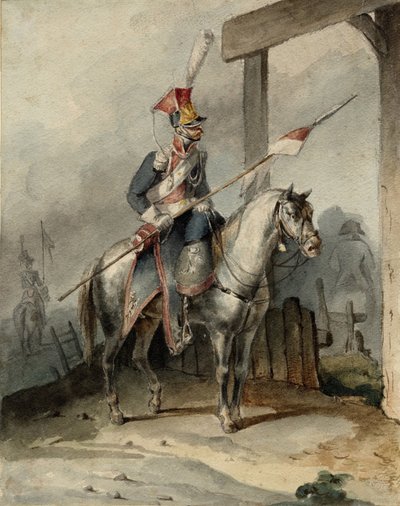 polski kawaler francuskiej gwardii cesarskiej, ok. 1808 autorstwa Unbekannt