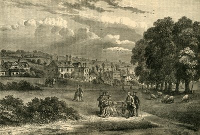 Pond Street, Hampstead, w 1750 r., ok. 1876 r. autorstwa Unbekannt