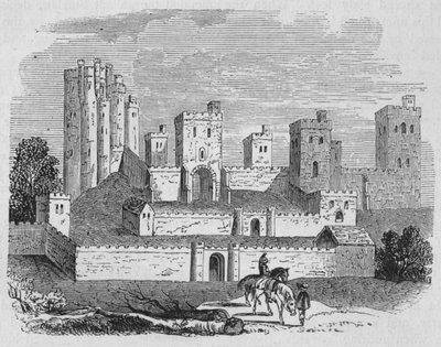 Zamek Pontefract, ok. 1880 autorstwa Unbekannt