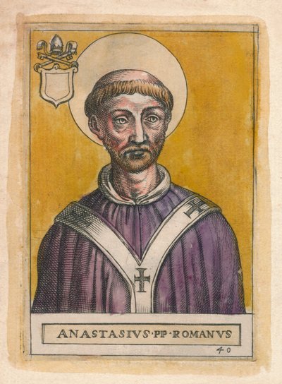 Papież Anastazjusz I. autorstwa Unbekannt