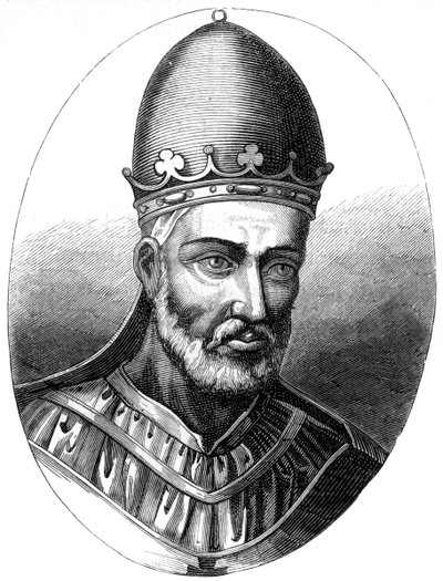Papież Honoriusz III 1148-1227, 1849 autorstwa Unbekannt