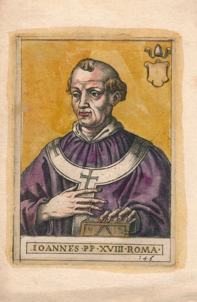 Papież Jan XVIII. autorstwa Unbekannt