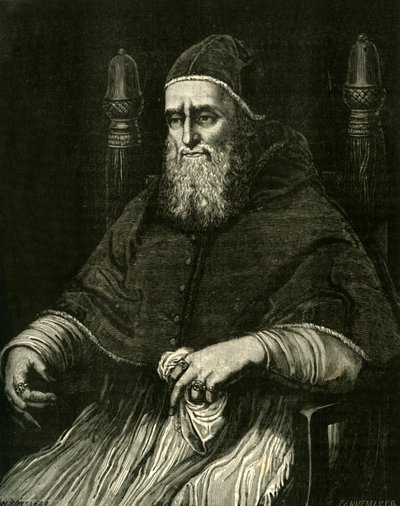 Papież Juliusz II, ok. 1500 r., 1890 r. autorstwa Unbekannt